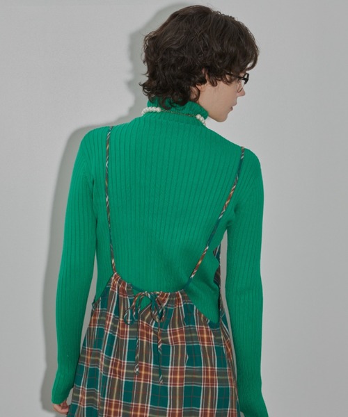 「MERLOT」 キャミソールワンピース FREE レッド レディース_画像4