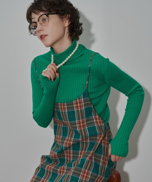 「MERLOT」 キャミソールワンピース FREE レッド レディース_画像5