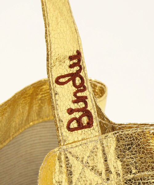 「BINDU」 トートバッグ ONE SIZE シルバー レディース_画像9