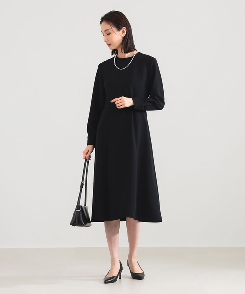 トリアセベルテッドワンピース ブラック Demi-Luxe BEAMS 新品同様 Demi-Luxe BEAMS（デミルクス ビームス） パーティードレス ワンピース