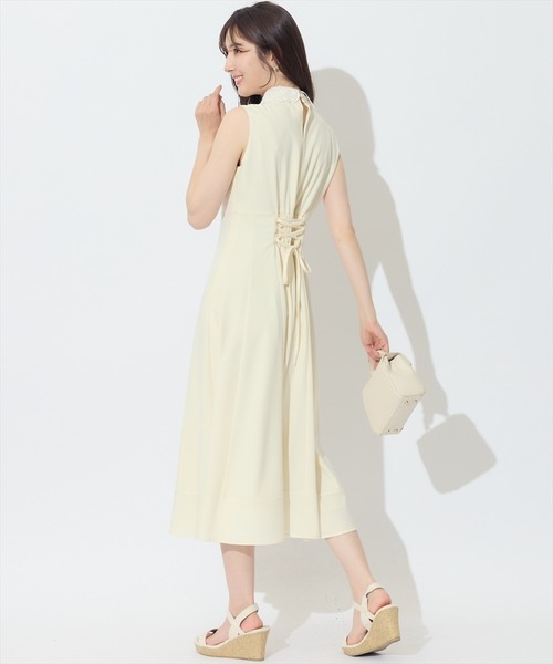 「SWINGLE」 ノースリーブワンピース FREE ブラック レディース_画像4