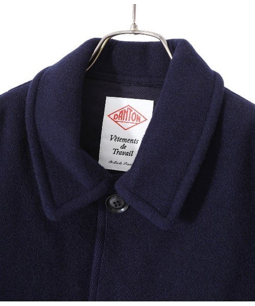 DANTON ダントン スタンドカラージャケット ネイビー サイズ42 DANTON（ダントン）の「DANTON | ハイカウントダック スタンドカラー