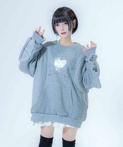 Re：CRYPT（リクリプト） トレーナー スウェット 裏起毛 切り替え