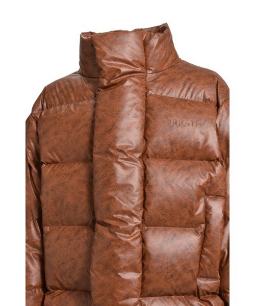 BREATH ダウンジャケット ダウン TRANSFER LEATHER DOWN メンズ
