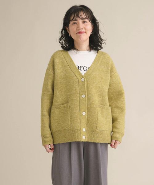 服/ファッション カーディガン レディース ap retro カーディガン ラメリブニットポロ襟ZIPカーディガン