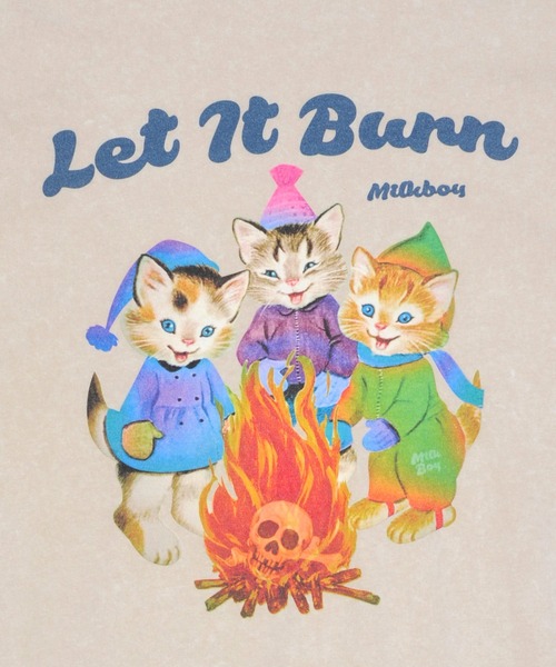MILKBOY（ミルクボーイ） tシャツ 半袖 LET IT BURN Tシャツ