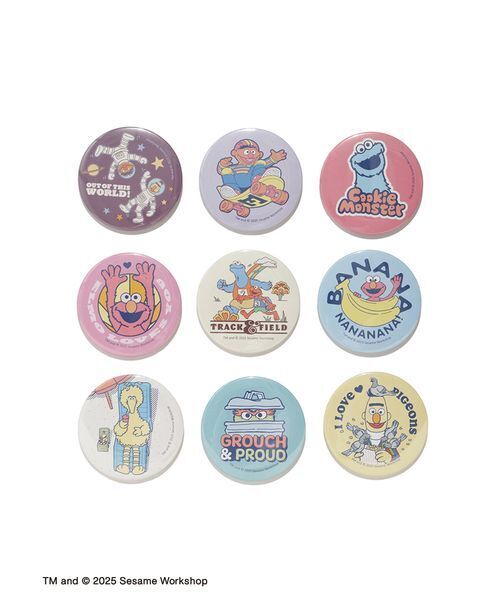 セサミストリート 缶バッジ SESAME STREET（セサミストリート） バッジ 缶バッジ（全9種＋
