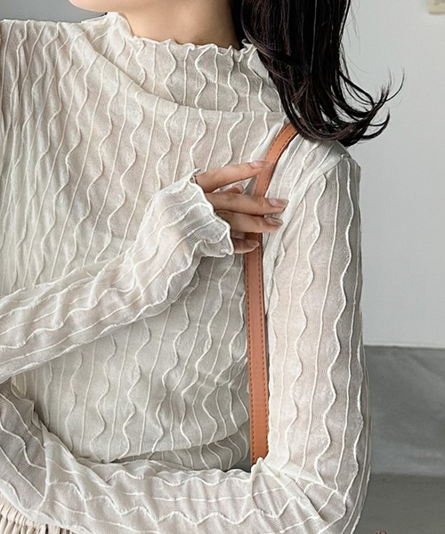 「classicalelf」 長袖カットソー LARGE グレー レディース_画像5