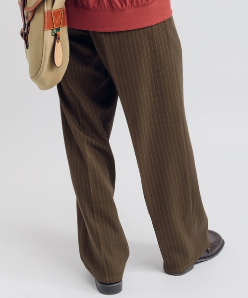 「MUHET」 スラックス X-LARGE チャコールグレー レディース_画像8