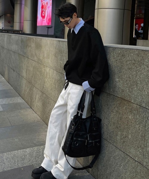 WYZ トレーナー スウェット オーバーサイズシャツレイヤードスウェット