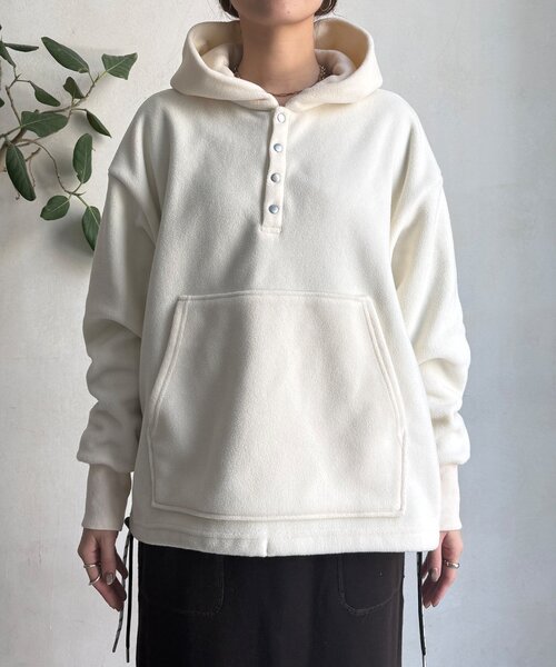 DouDou（ドゥドゥ） tシャツ フリーススナッププルオーバー レディース