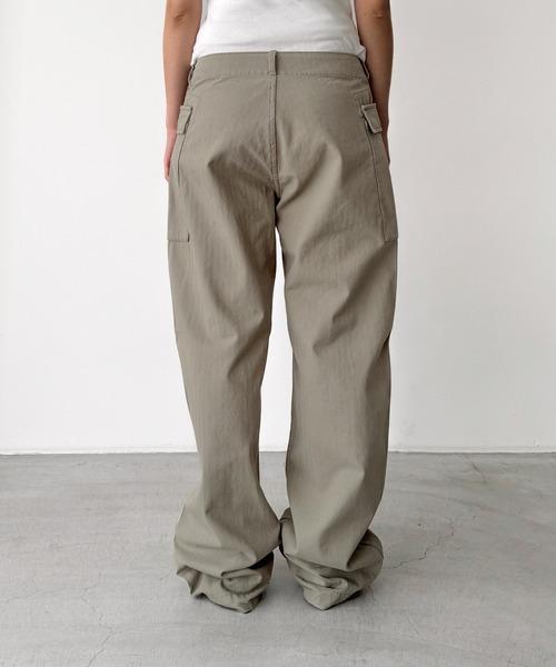 「CANAL JEAN」 「El mar」カーゴパンツ MEDIUM カーキ レディース_画像6