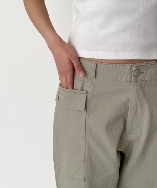 「CANAL JEAN」 「El mar」カーゴパンツ MEDIUM カーキ レディース_画像8