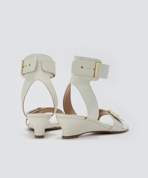 サンダル DARI ウェッジソール サンダル 4.0cm OFF WHITE レディースの画像