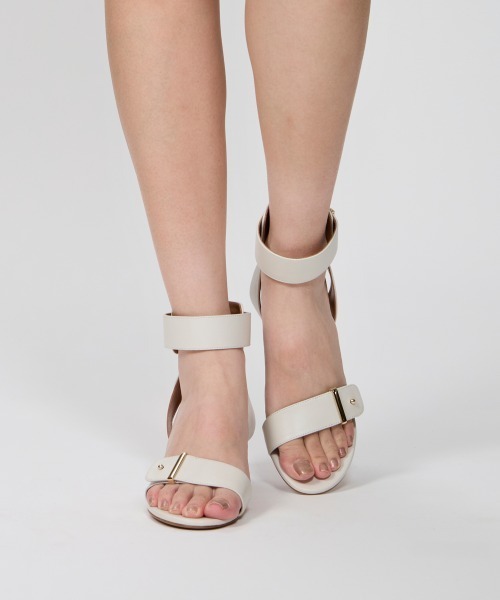 サンダル DARI ウェッジソール サンダル 4.0cm OFF WHITE レディースの画像