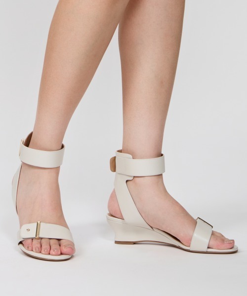 サンダル DARI ウェッジソール サンダル 4.0cm OFF WHITE レディースの画像