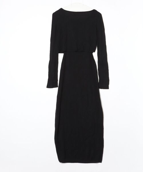 「REBECCA MINKOFF」 ニットワンピース FREE ブラック レディース_画像2