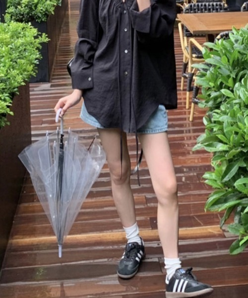 「FREE STYLISTS」 長袖ブラウス L ブラック レディース_画像5