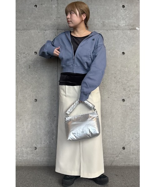 CONVERSE TOKYO パーカー BACK SPINDLE LOGO ZIP HOODIE レディース