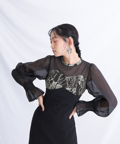 atlo（アトロ） 長袖ワンピース M ブラック レディース : ZOZOTOWN