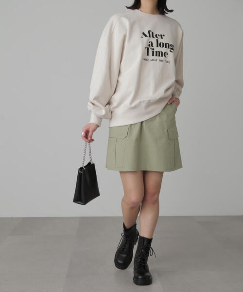 「FREE'S MART」 スウェットカットソー FREE ネイビー レディース_画像4