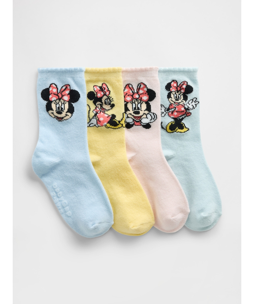 GAP（ギャップ） 靴下 × ディズニー ミニーマウス クルーソックス 4足