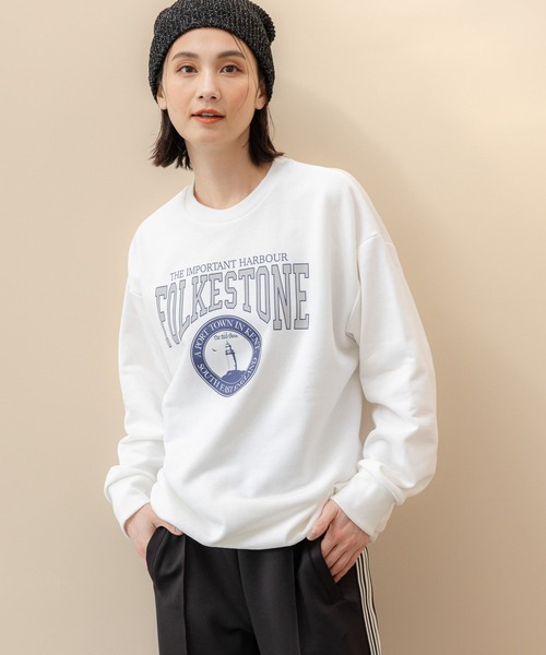 「LAKOLE」 スウェットカットソー SMALL ブルー レディース_画像5