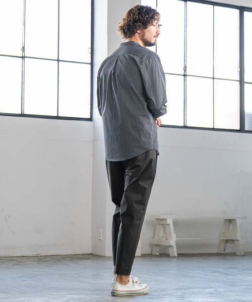 「Magine」 長袖シャツ 44 ネイビー メンズ_画像9