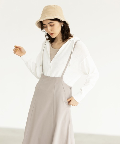 「GeeRA」 ニットカーディガン X-LARGE オレンジ レディース_画像5
