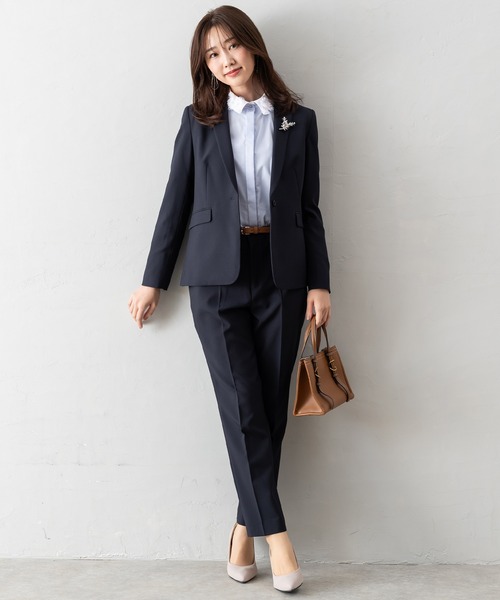 美品✨セオリー パンツスーツ テーラードジャケット テーパード MAISONCOMFY セレモニースーツ セットアップ 入学式 卒業式 「洗える
