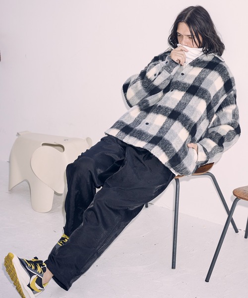 「ADAM PATEK」 スラックス 1 ブラック メンズ_画像5