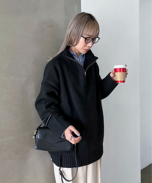 「feepur」 長袖ニット MEDIUM ブラック レディース_画像2
