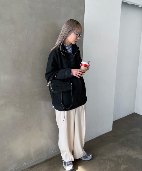 「feepur」 長袖ニット MEDIUM ブラック レディース_画像7