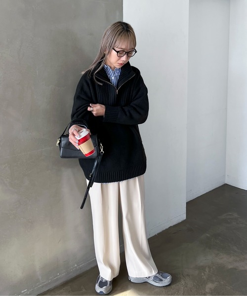 「feepur」 長袖ニット MEDIUM ブラック レディース_画像9