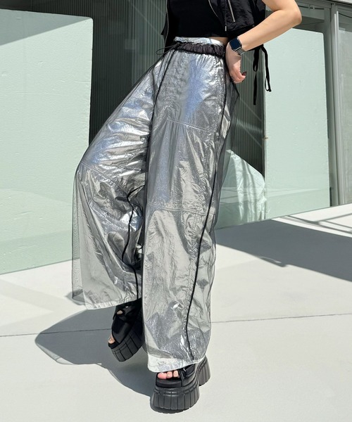 「PAGEBOY」 イージーパンツ FREE グレー系その他2 レディース_画像3