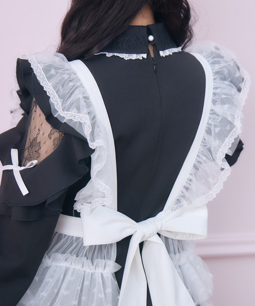 ROJITA（ロジータ） ワンピース チュールエプロン付きメイドワンピース