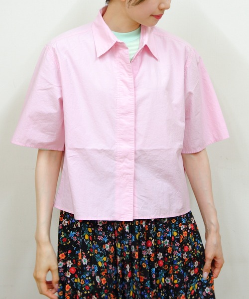 メメさん専用 MEYAME（メヤメ） ブラウス シャツ フライフロントハーフスリーブ