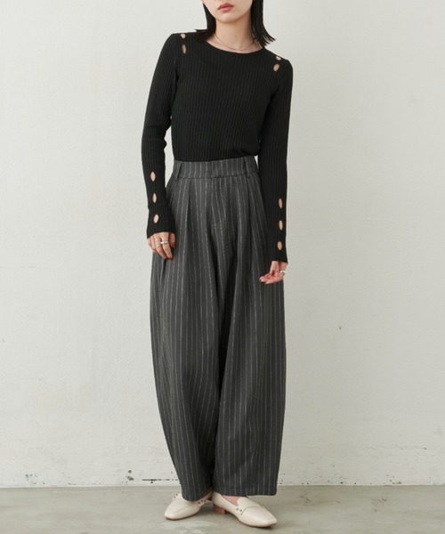 「Aunt Marie's」 スラックス FREE グレー レディース_画像8