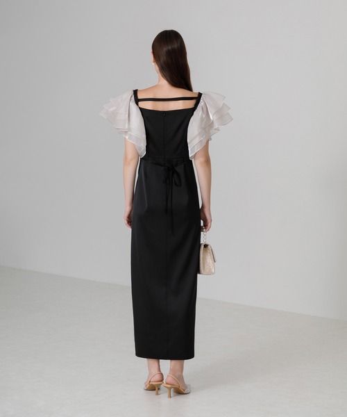 「Leja」 キャミソールワンピース MEDIUM ブラック レディースの画像