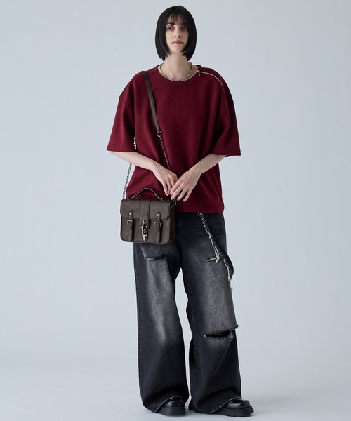 VELNUS ショルダーバッグ 「VELNUS」Fireman Square Satchel Chain
