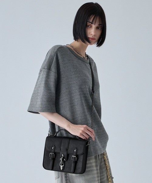 VELNUS ショルダーバッグ 「VELNUS」Fireman Square Satchel Chain
