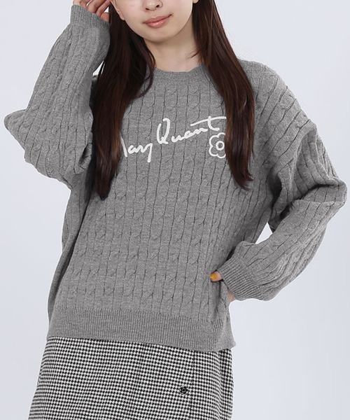 MARY QUANT（マリークヮント） 長袖ニット M グレー レディース