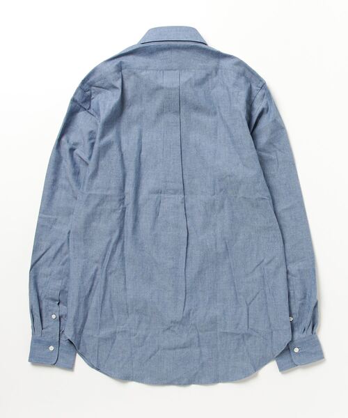 「BEAMS F」 長袖シャツ 39 インディゴブルー メンズの画像