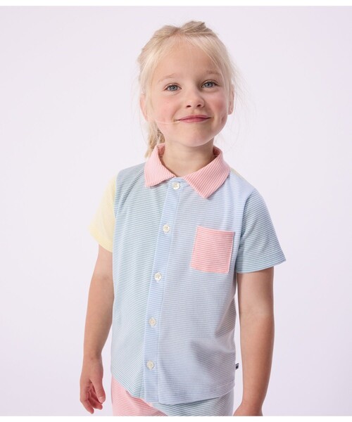 おまとめ 新品 未使用 プチバトー ボディ 24m 半袖 パジャマ10ans PETIT BATEAU（プチバトー） パジャマ ミラレ半袖パジャマ キッズ 子供