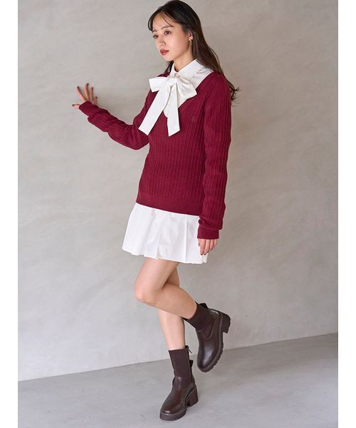 「SNIDEL」 コンビワンピース 1 ネイビー レディースの画像