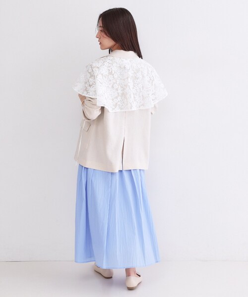 OPAQUE.CLIP（オペークドットクリップ） ストール マフラー 刺繍レース