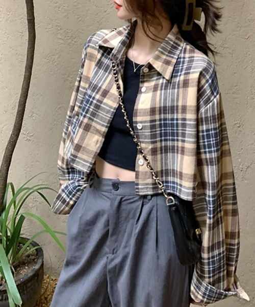 「Riff」 長袖シャツ FREE ベージュ レディース_画像3