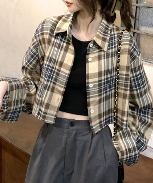「Riff」 長袖シャツ FREE ベージュ レディース_画像8