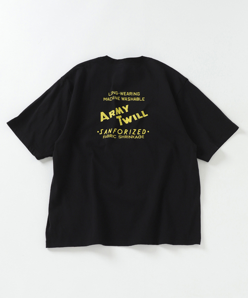 「ARMY TWILL」 長袖Tシャツ LARGE カーキ メンズ_画像2
