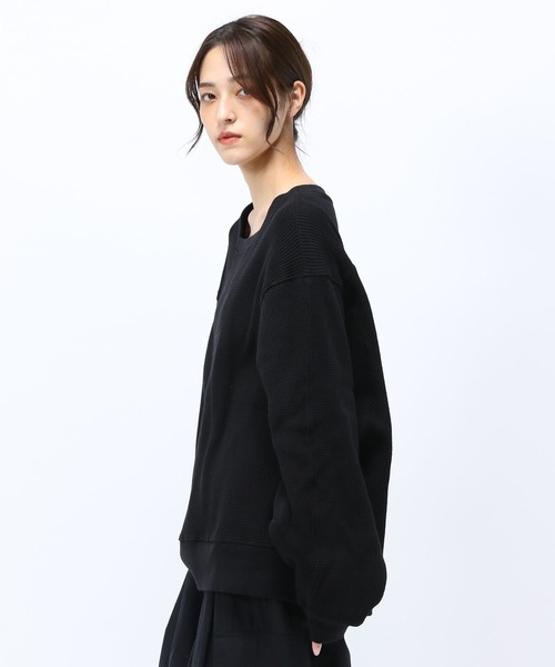「Anui」 長袖カットソー M ブラック レディース_画像6